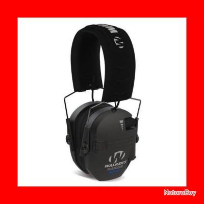 Casque électronique de protection auditive couleur vert + ÉTUIS de