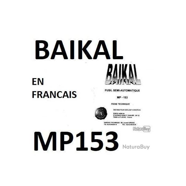 notice BAIKAL MP153 en FRANCAIS (envoi par mail) - VENDU PAR JEPERCUTE (m1940)