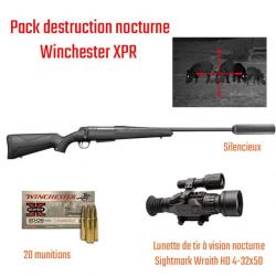 Pack Nocturne Winchester XPR Canon fileté avec silencieux 338 win