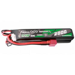 Batterie 7,4v 2000 mah T-dean-7,4v 2000 mah 25C 2 éléments