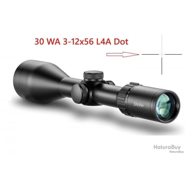 VANTAGE 30 WA IR - Low profile, capped turrets 3-12x56 30mm, WA, IR L4A Dot