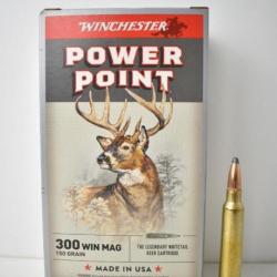 1 Boite de Balles Winchester 300 Win Mag - Power Point - 150 Gr