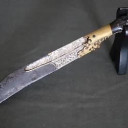 Couteau de Ceylan (Sri Lanka) dit Piha Kaetta, 18ème-19ème  siècle