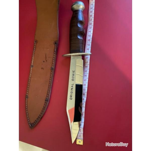 Couteau original BowieFourreau en cuir
