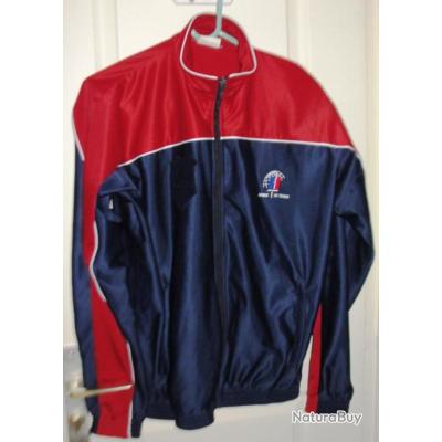 Veste De Survêtement Militaire Française Authentique - Bleu - Polyester - Taille Unique Unisexe