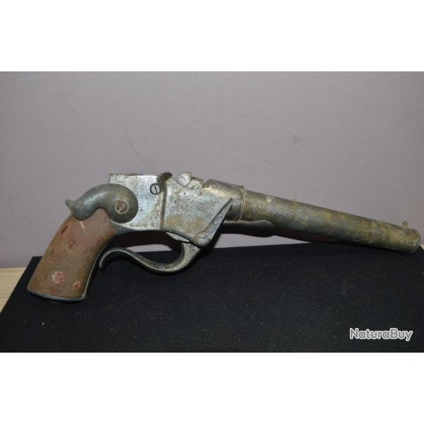 Rplique en Zamac de Revolver Sharps 1852 enfants  restaurer  (6)