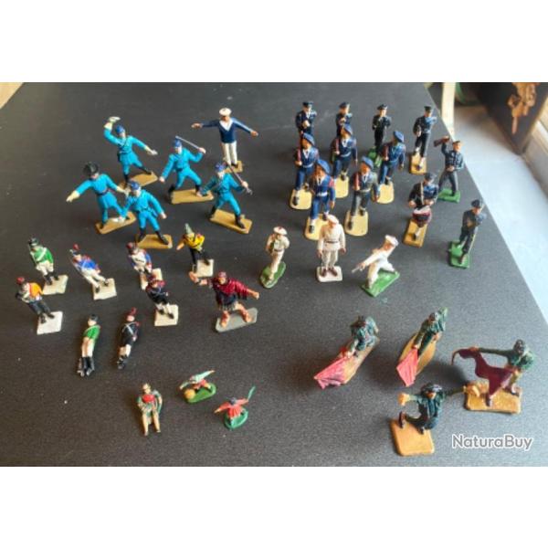 Vends lot de figurines Soldat et autre de 1970 en matriaux composite Starlux France !