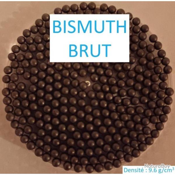 BISMUTH BRUT en #1 / 1000gr / Diamtre 4 mm / Billes de substituts / Densit : 9.6 g/cm3