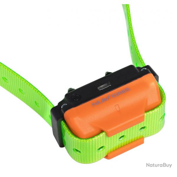 Collier supplmentaire de dressage Num'axes Canicom R vert fluo