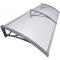 petites annonces chasse pêche : Auvent Porte d'entrée Gris Transparent - Toit Marquise Polycarbonate - Porte Résistante - Abri