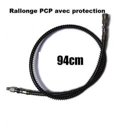 Rallonge PCP 95 cm pour embout quick connect avec protection