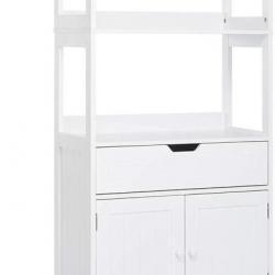 Meuble Salle de Bain - Meuble de Rangement avec Etagères Tiroirs et Armoire avec la Porte