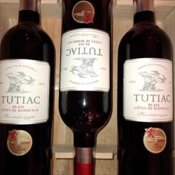 Lot 3 bouteilles identiques de Côtes de Bordeaux Blaye Château Tutiac (propriétaire recoltant) 2022