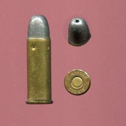 .360 revolver N°5 - marquage : KYNOCH N°5 - balle plomb pointe creuse