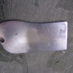 plaque de carabine à levier de sous garde Uberti argentée 92 mm côté gauche 93 mm