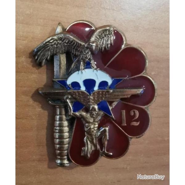 Insigne Militaire TAP 1RCP 12 compagnie numrot 02