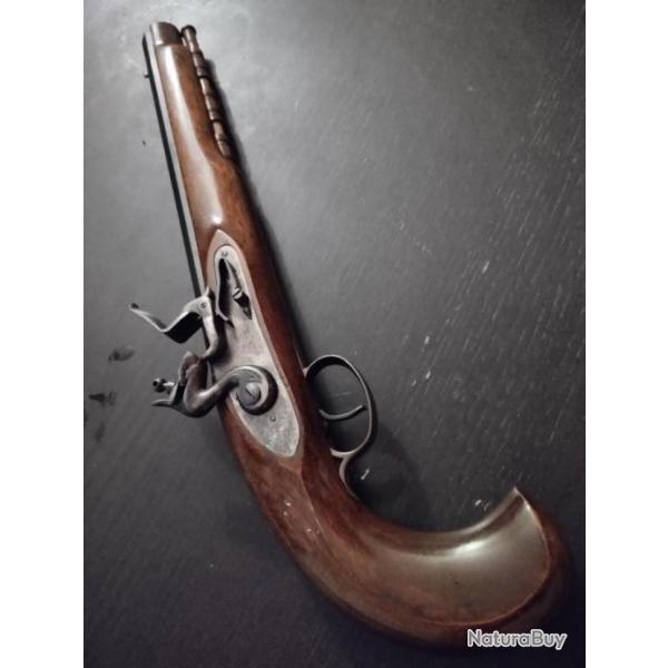 Pistolet Kentucky  silex calibre 45
