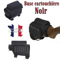 Busc cartouchière pour fusil noir - Envoi rapide depuis la France