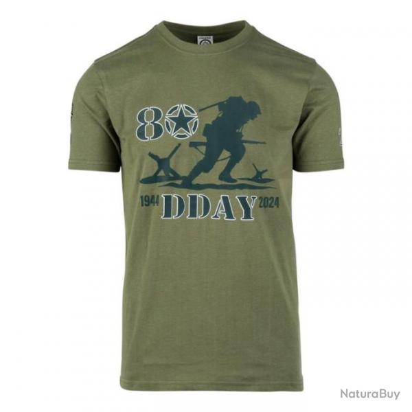 T-shirt : D-Day 80 ans vert