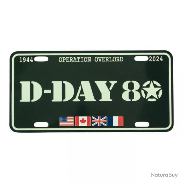 Plaque d'immatriculation D-Day 80