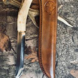 couteau de chasse artisanal / série chien de chasse
