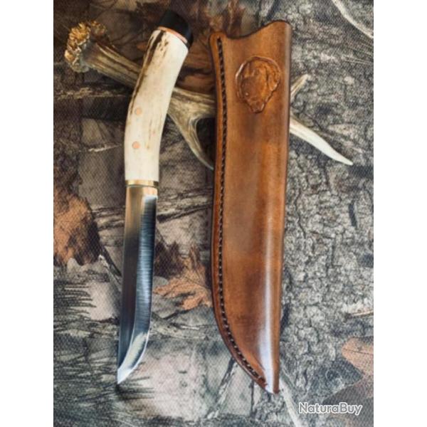 couteau de chasse artisanal / srie chien de chasse