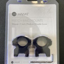 Collier Hawke 25.4mm Medium Match Ring - Rail Picatinny Weaver