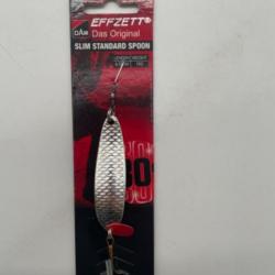 Cuiller de pêche Effzett Dam das slim standard spoon 6,50cm 16g argenté