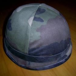 Casque Armée Française avec couvre casque camouflé
