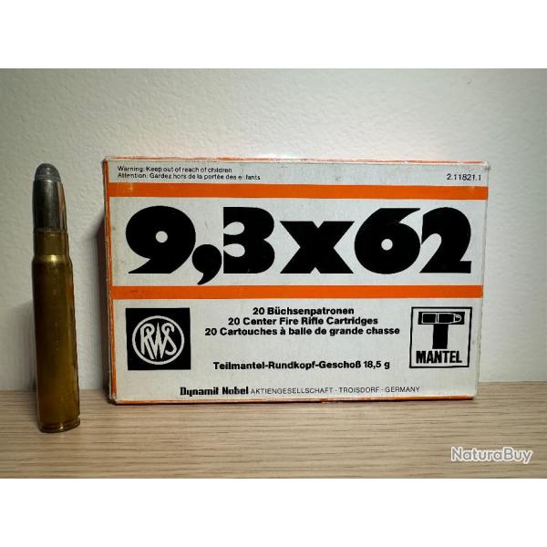 RWS T Mantel calibre 9.3x62 18,5g/285GR