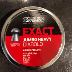 JSB DIABOLO EXACT JUMBO HEAVY PAR 500 CAL.5,5mm