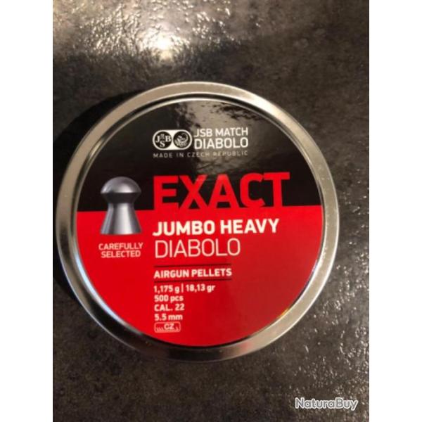 JSB DIABOLO EXACT JUMBO HEAVY PAR 500 CAL.5,5mm