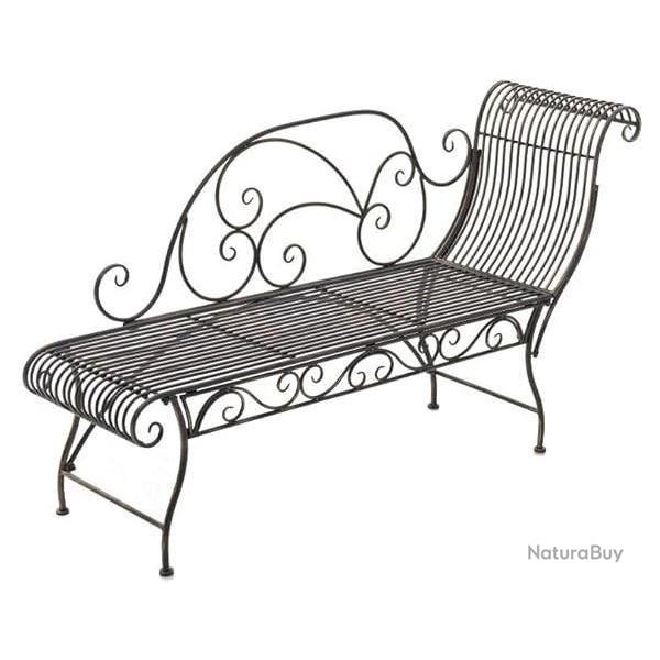 Banc de Jardin Karma en Fer Forg - Banc avec Rcamire - Banquette de Jardin Style Romantique