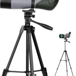 Longue-Vue Monoculaire 20-60x70mm avec Trépied réglable Spotter Scope Étanche