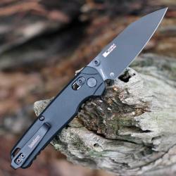 Couteau Kershaw Bel Air Black Lame Acier CPM-MagnaCut Manche 6061-T6 IKBS Axis Lock USA KS6105BLK