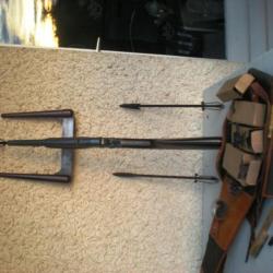 Fusil lance amares et lance harpons rolling block Gastinne Renette de 1870 avec tous ses accessoires