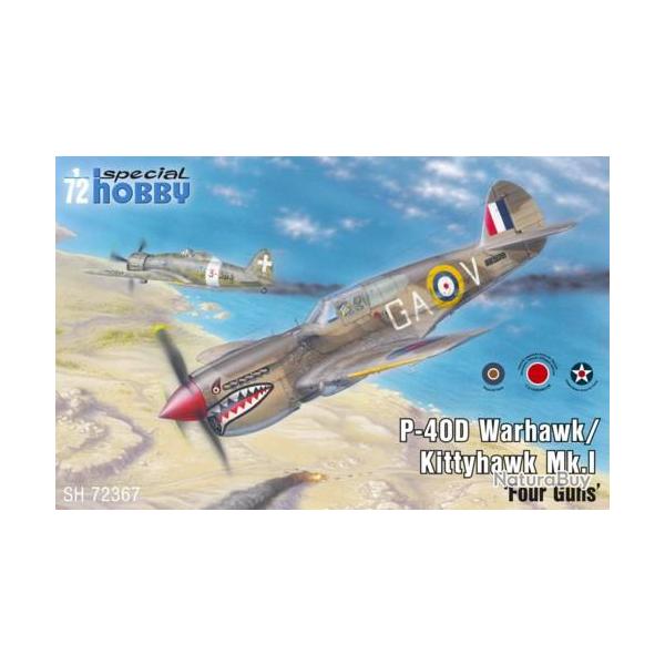 Maquette  monter - P40D warhawk / kittyhawk Mk1 1/72 | Special hobby (0000 3612)