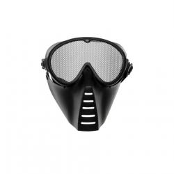 MASQUE AVEC GRILLE TAILLE MOYENNE NOIR