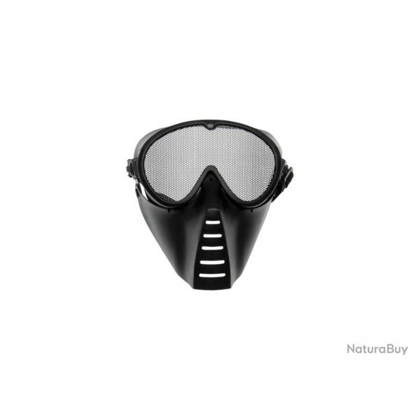 MASQUE AVEC GRILLE TAILLE MOYENNE NOIR