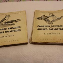 Canards sauvages et autres palmipèdes, Oberthur, 2 tomes