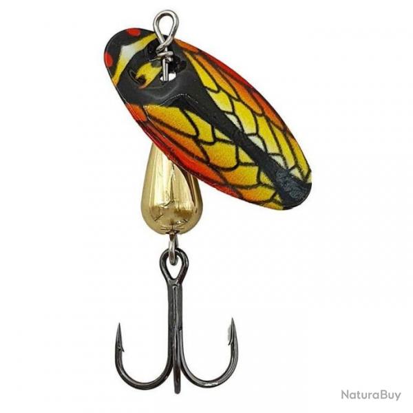 Cuiller Tournante Suissex Cicada Bug Red/Yellow par 1  Taille 1  -  3,50 g