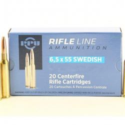 Cartouches PPU Calibre 6,5x55 SWEDISH HPBT 120grs - Boite de 20 unités