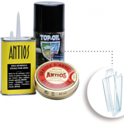 Kit Armistol Huile Aérosol + Burette Antios + Graisse Antios - Sous B