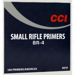 Amorces CCI pour rechargement - Boîte de 100 - Small Rifle BR4