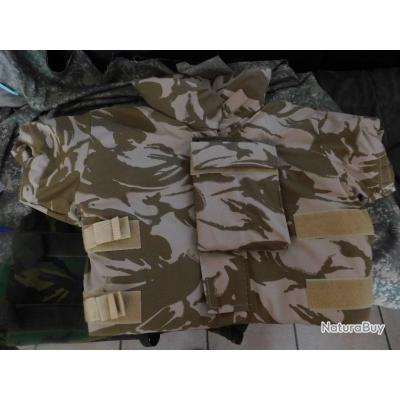 Enc Gilet pare balles desert complet en 3A + 2 plaques ceramique de ...