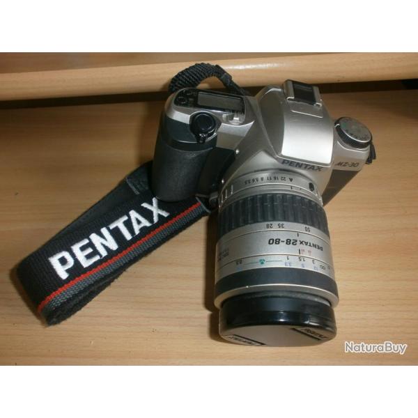Appareil photo argentique reflex Pentax MZ-30  avec objectif 28-80 mm
