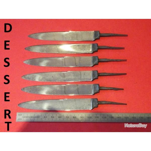 lot de 6 lames de couteaux  DESSERT - VENDU PAR JEPERCUTE (D24B2)