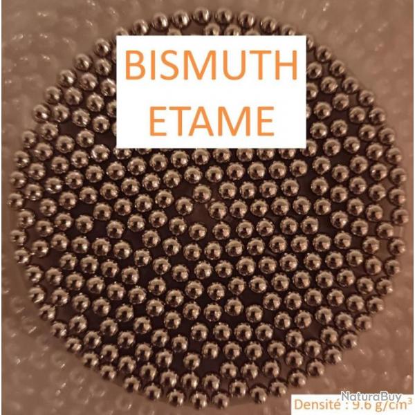 BISMUTH TAM en #1 / 1000gr / Diamtre 4 mm / Billes de substituts / Densit : 9.6 g/cm3