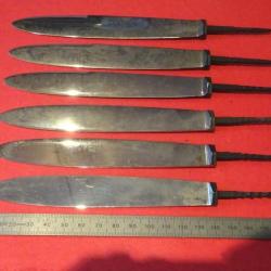 LOT de 6 lames de couteaux de table - VENDU PAR JEPERCUTE (D24B3)
