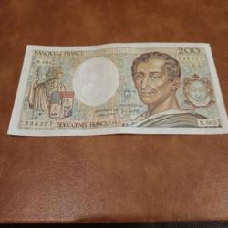 Billet 200 francs Montesquieu 1981